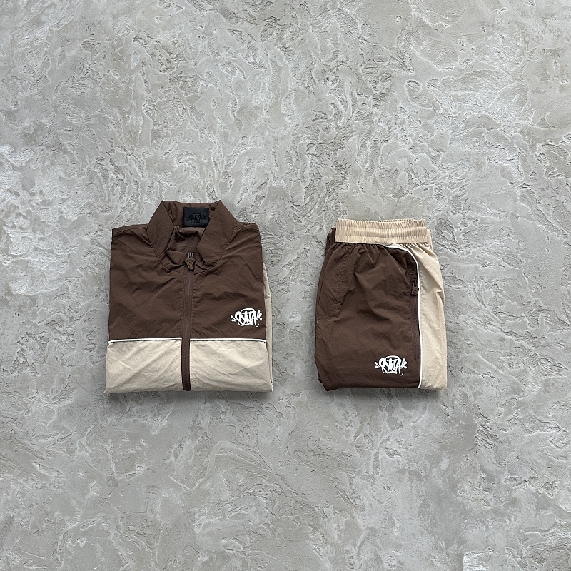 Sy Team Pipe Tracksuit -brown