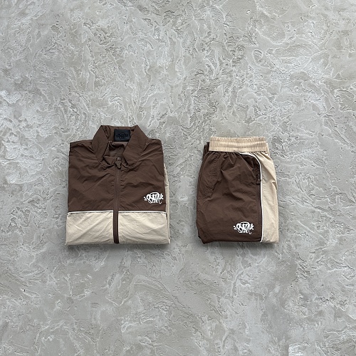Sy Team Pipe Tracksuit -brown