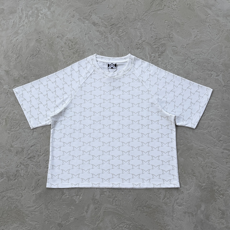 ME Butterfly Printed Short Sleeves-white