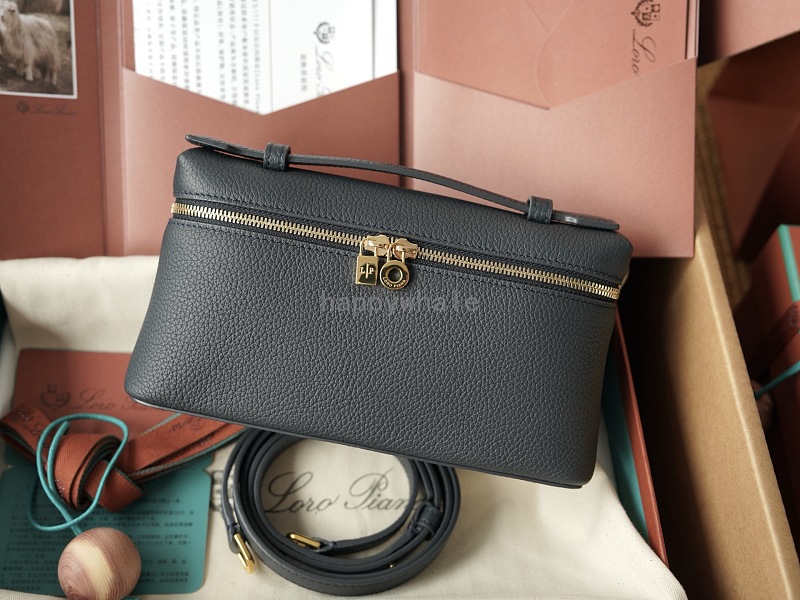LP Extra Pocker Handbag Crossbody Bag Navy Blue