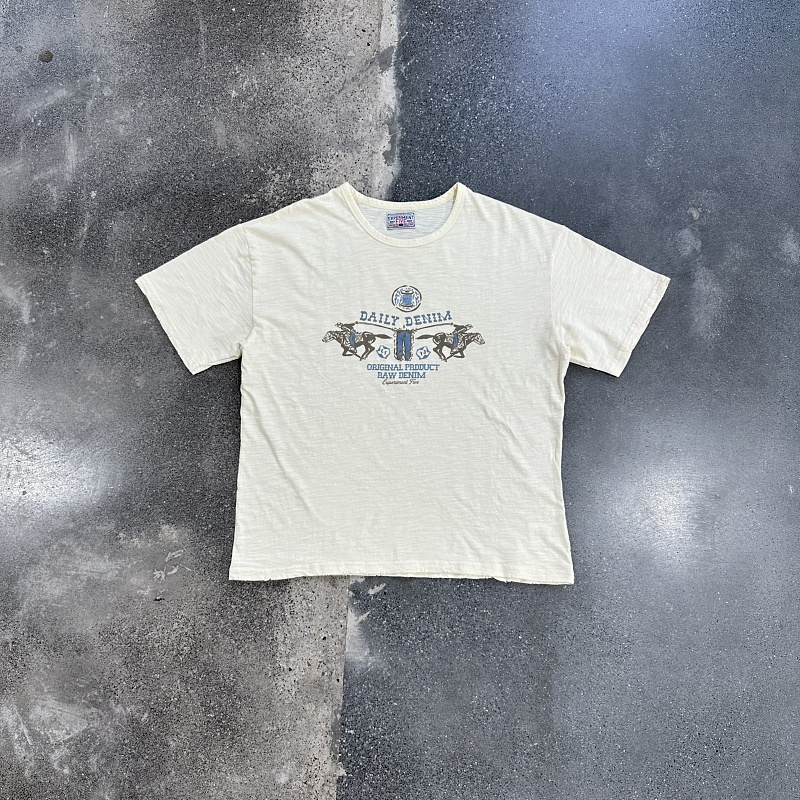 Exper..5 T-Shirt Apricot White
