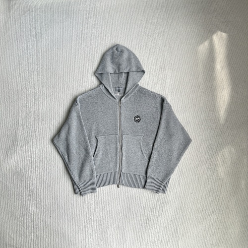 Knit Zip Up Hoodie