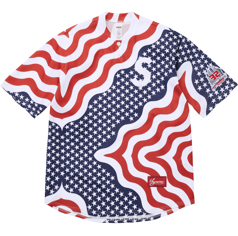 S Logo Baseball Henley Top