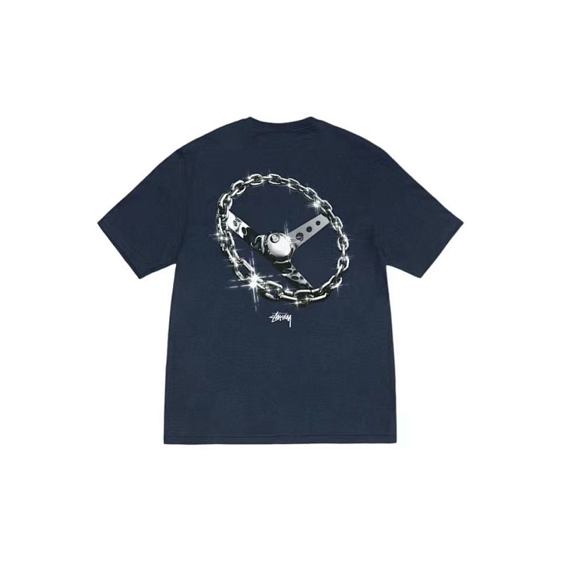 Stussy Stu Chain-Link Tee Logo T S M L XL