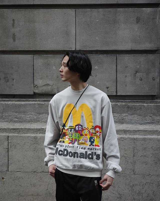 Cactus Plant Flea X Mcdonald's Cactus Buddy And Friends Crewneck Logo