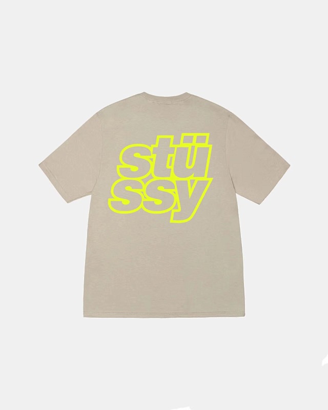 Stussy Stacked Tee Logo T S M L XL