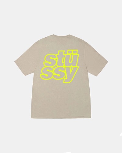 Stussy Stacked Tee Logo T S M L XL