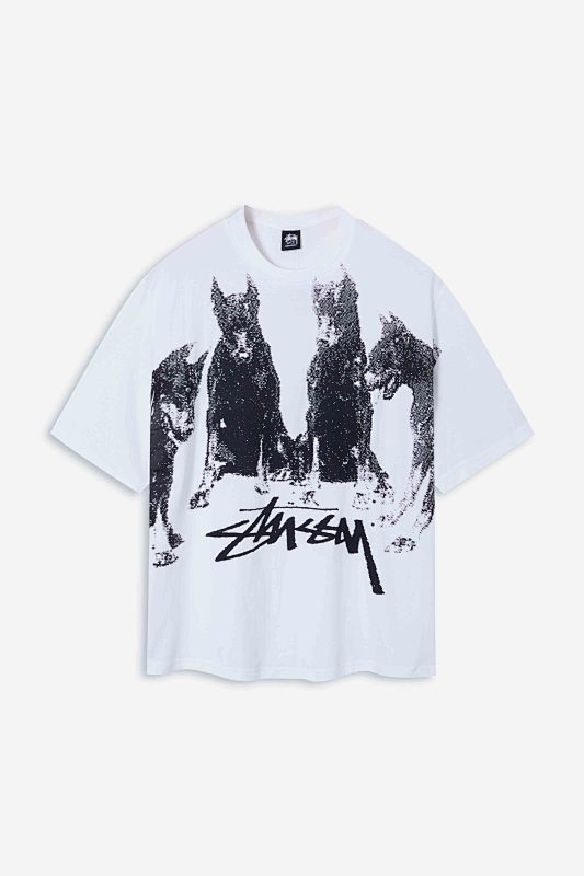 Stussy Stu Dobermans Tee T S M L XL