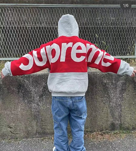 Big Logo Jacquard Hooded Sweatshirt Logo S M L XL