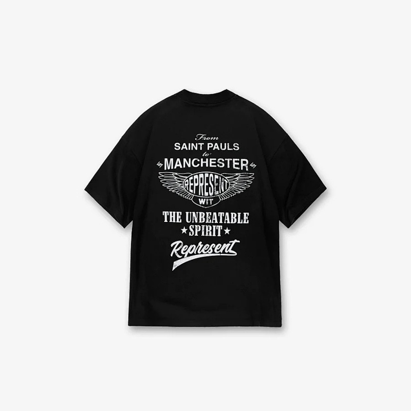 Represent Team Oversized Graphic T-Shirt X Wit T S M L XL