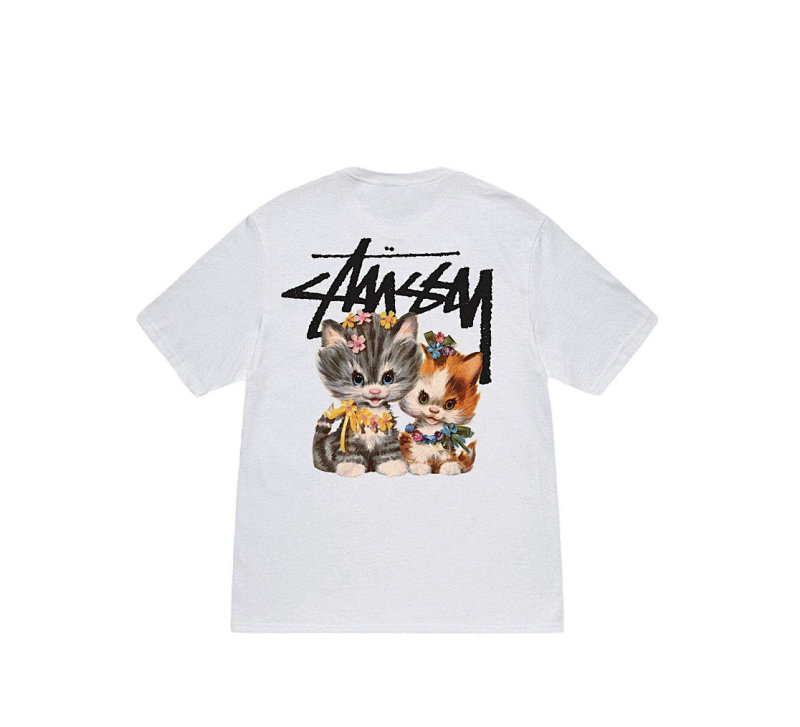 Stussy Stu Kittens Tee Logo T S M L XL