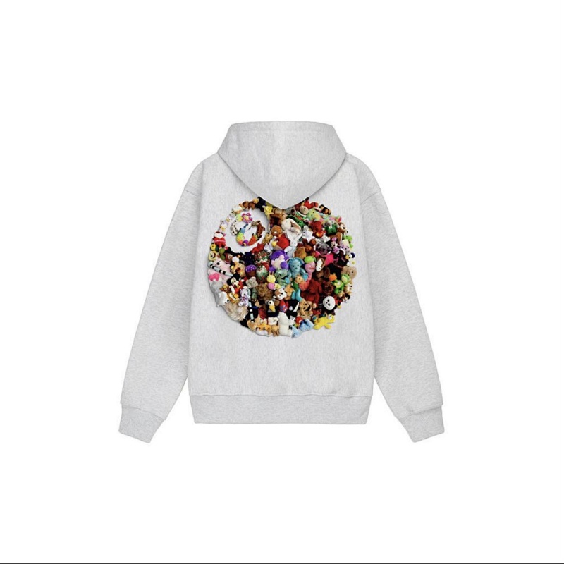 Stussy Plush Hoodie 8 Logo S M L XL