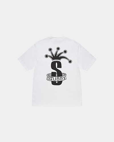 Stussy Stu Crown Band S Logo Tee T S M L XL