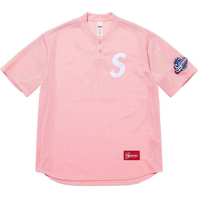 S Logo Baseball Henley Tee