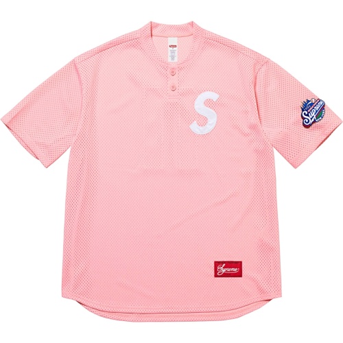 S Logo Baseball Henley Tee
