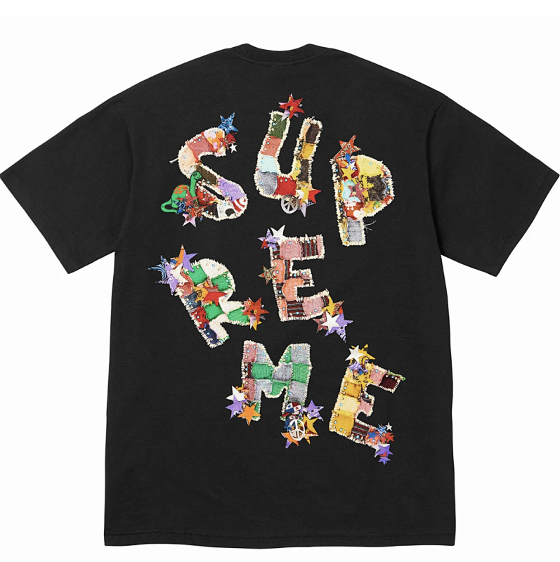 Patchwork Tee Logo T S M L XL