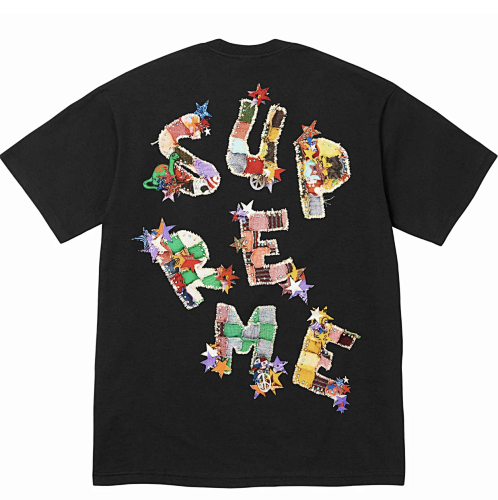 Patchwork Tee Logo T S M L XL