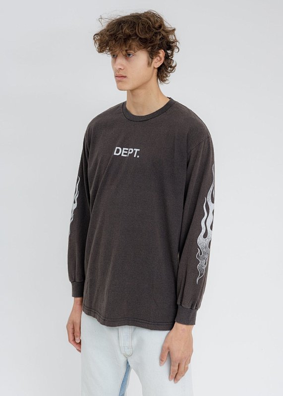 Gallery Dept. Flames Long Sleeve T-shirt Logo T S M L XL