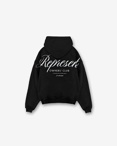 Represent Owners Club Script Hoodie Logo