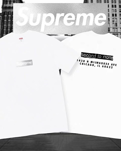 Chicago Box Logo Tee White S M L XL