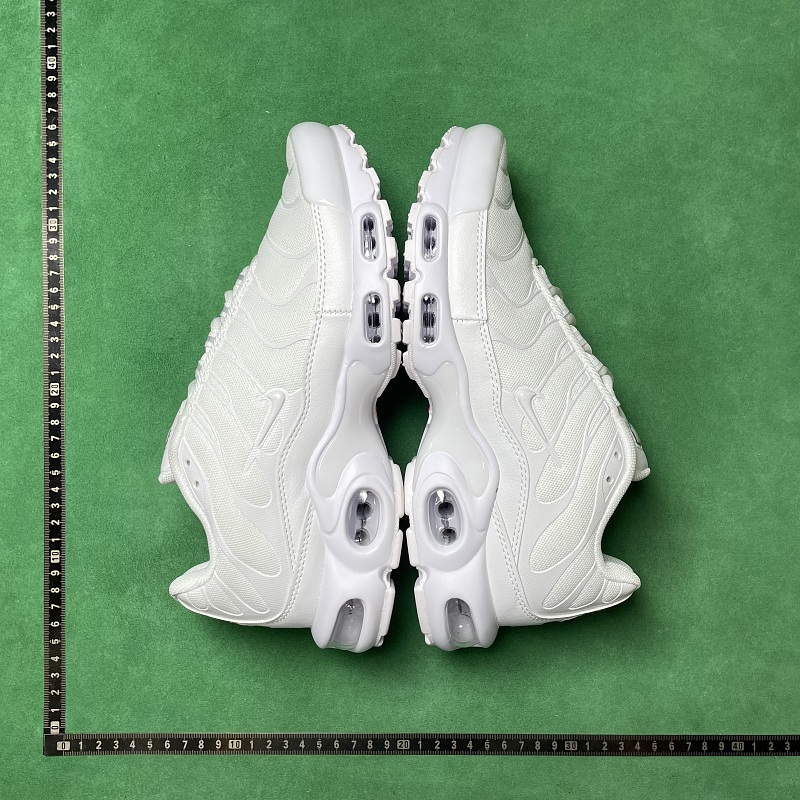 BD Batch Nike Air Max Plus Triple White Tpu ZL 1.2