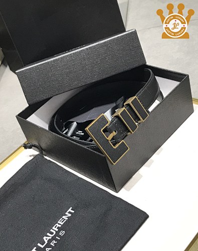 Saint Laurent YSL Leather Belt