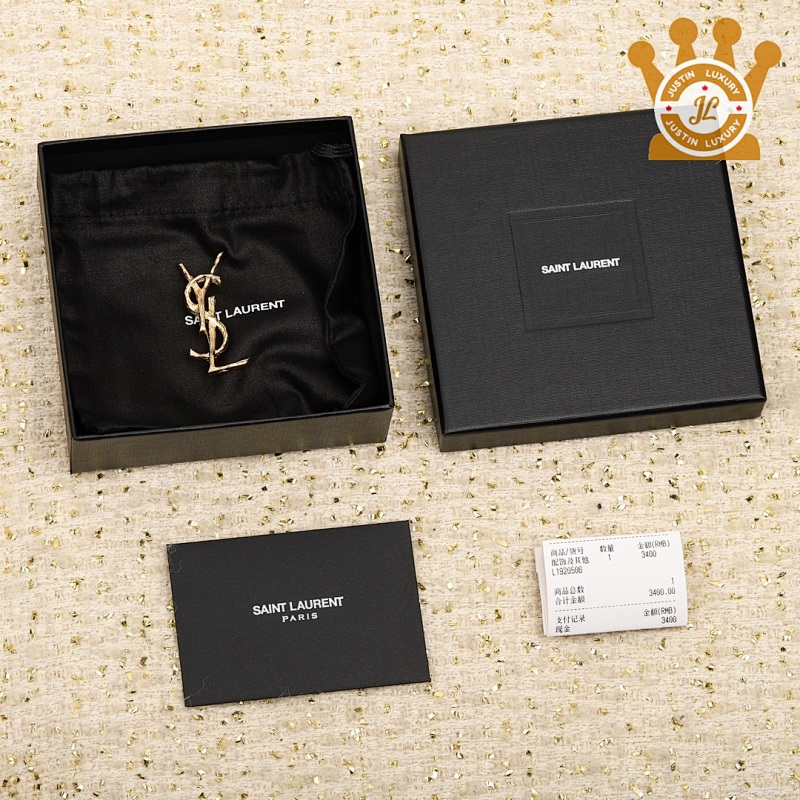 Saint Laurent YSL Brooches