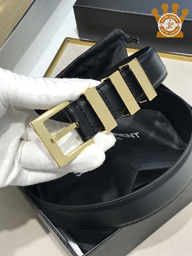 Saint Laurent YSL Leather Belt