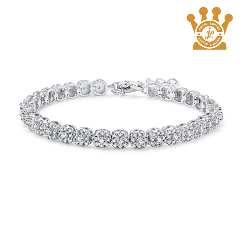2.0mm Silver Mossanite Tennis Bracelet