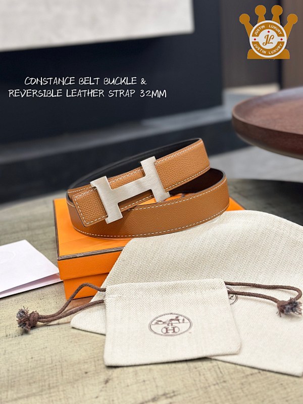 Constance Belt Buckle & Reversible Leather Strap Leather Belt