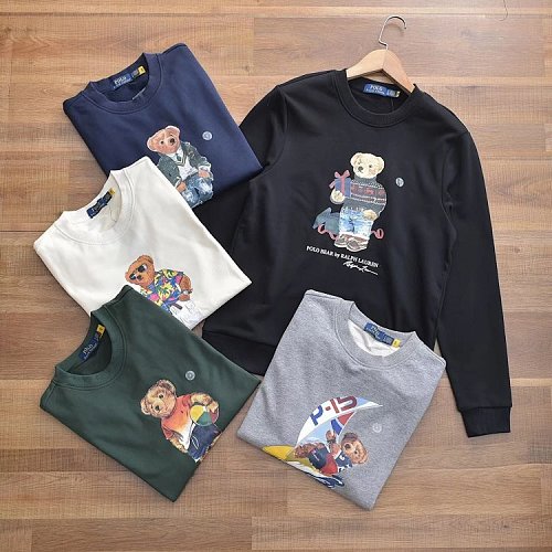 27.55 RL Hoodie Bear Logo A Hoodie With A Round Neck Las