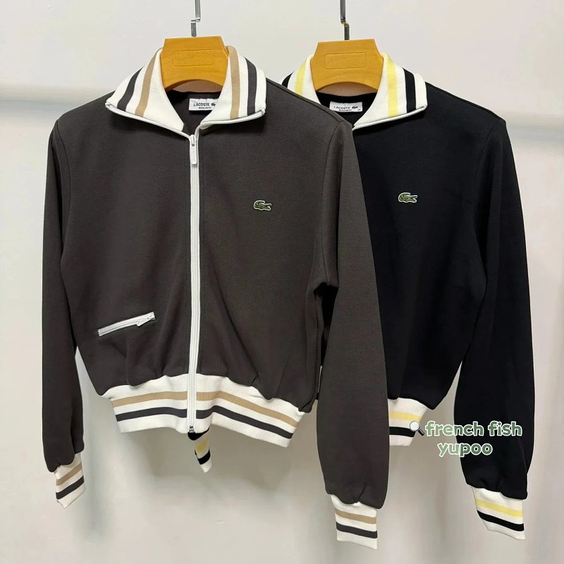 33 Women's Zip-Up Stripe Accent Sweatshirt