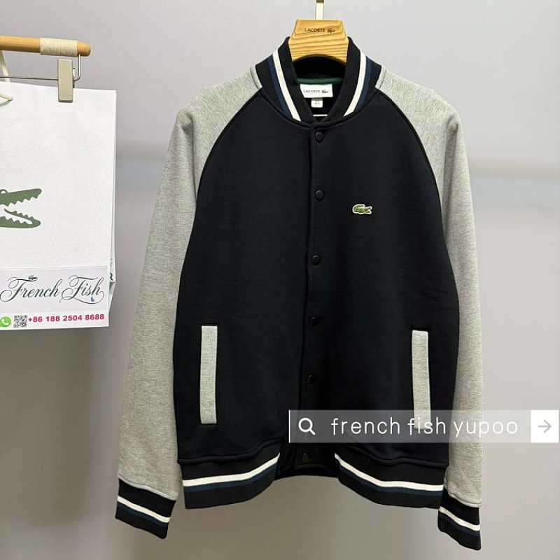 40.6 Varsity Jacket Bomber Snap Button Logo Men