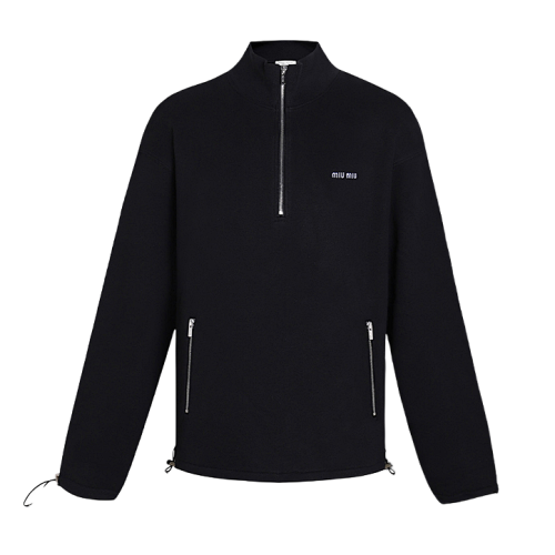 Stand Collar Long Sleeve Sweatshirt