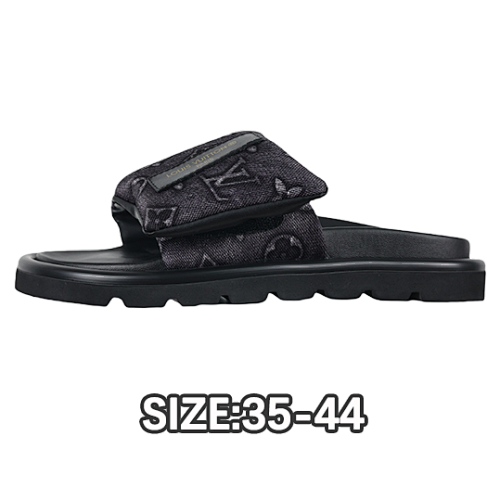 Louis Vuitton L V Couple Thick-soled Velcro Slippers