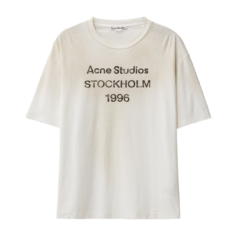 Distressed Cotton-Linen Short-Sleeve Top
