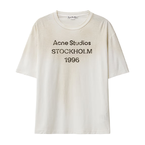 Distressed Cotton-Linen Short-Sleeve Top