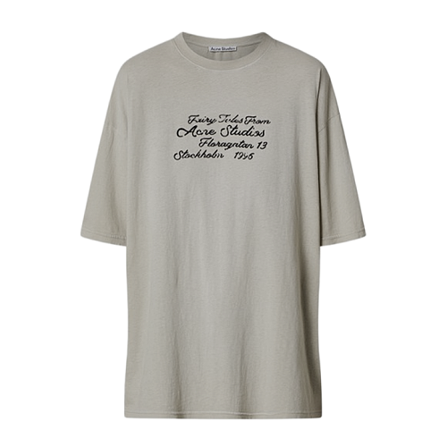 Flocked Distressed Short-sleeved Shirt