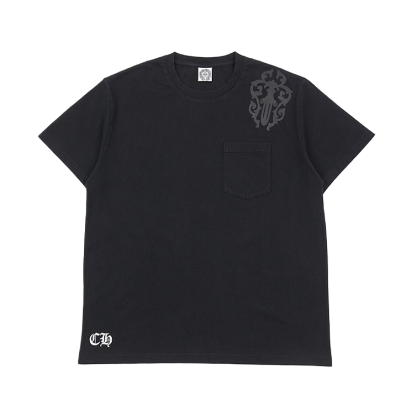 Shadow Cross Arrow Print Short-Sleeve