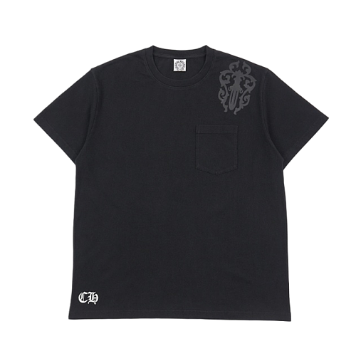 Shadow Cross Arrow Print Short-Sleeve