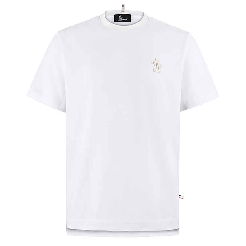 Logo Patch Cotton Blend T-Shirt
