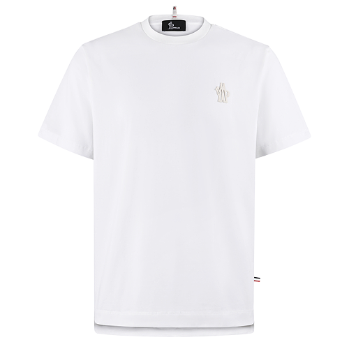Logo Patch Cotton Blend T-Shirt
