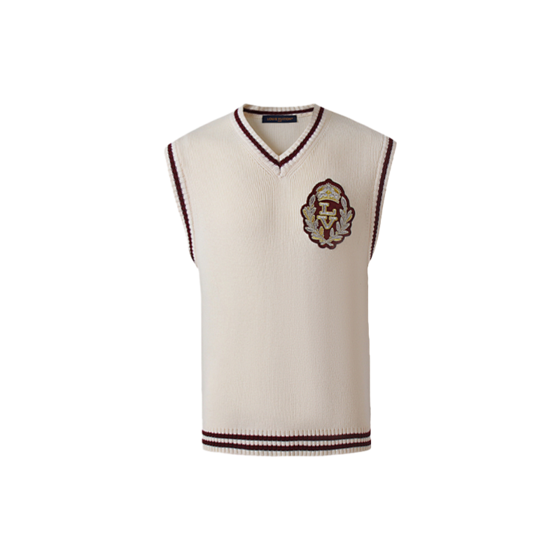 Louis Vuitton L V Embellished Sheep Wool Vest