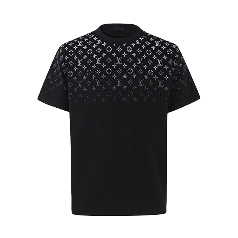 Classic Gradient Cotton Crew Neck Short-Sleeve T-Shirt