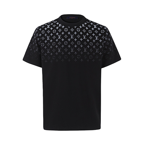 Classic Gradient Cotton Crew Neck Short-Sleeve T-Shirt