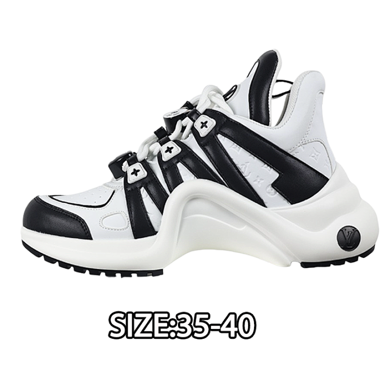 Louis Vuitton Shock-absorbing Mesh Sports Bow Retro Dad Sneakers