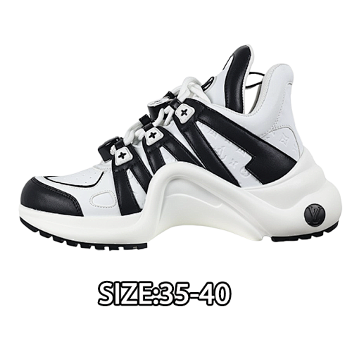 Louis Vuitton Shock-absorbing Mesh Sports Bow Retro Dad Sneakers