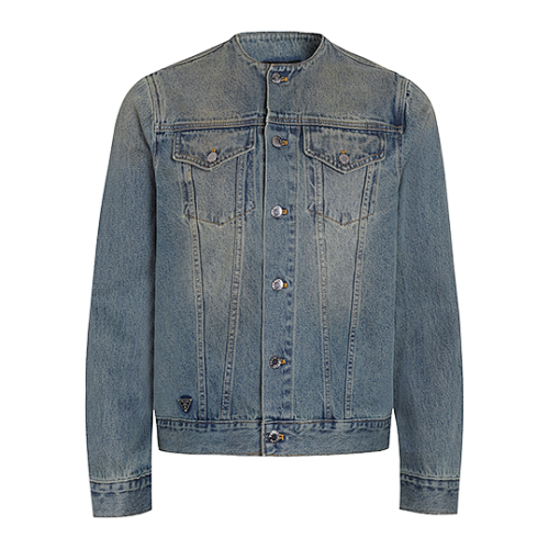 Classic Solid Color Washed Casual Denim Jacket