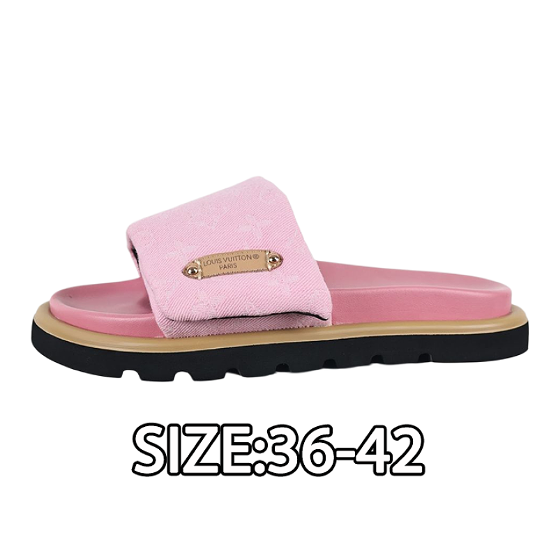 Reading Glasses Print Open-toe Slide Sandals Pink