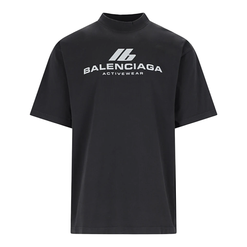 IB Letter Silver-Reflective Print Short-Sleeve T-Shirt
